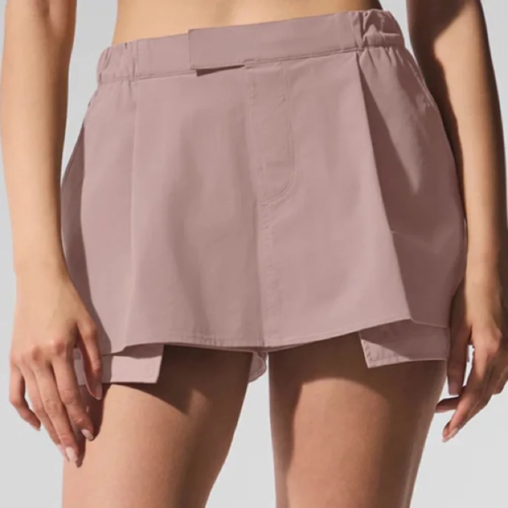 Alo Yoga Flip It Mini Skort Taupe XS